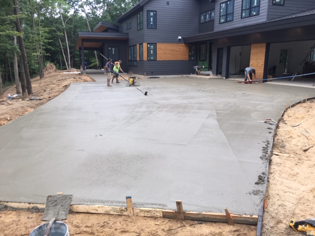 Poured Driveway